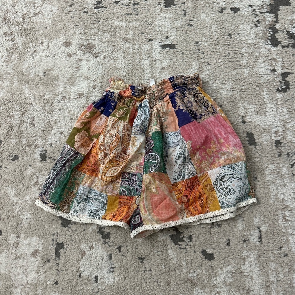 Zimmermann Anneke High Waist Shorts Size 8 - Picture 2 of 6